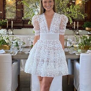 Bronx and Banco Megan Mini Dress in White